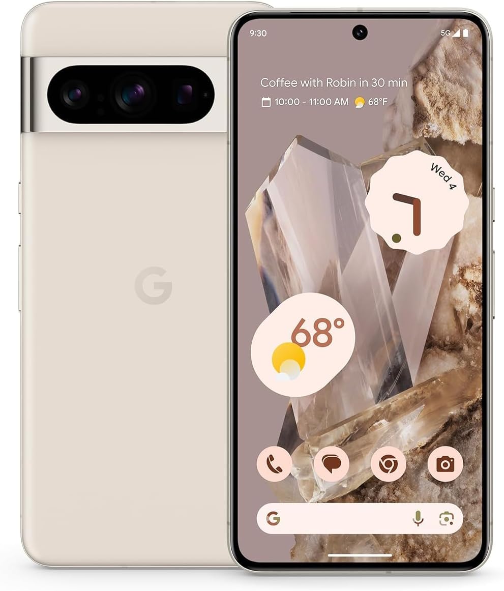 Google Pixel 8 Pro Porcelain 50MP, 48MP, 48MP Triple Rear Camera 10MP Front Camera Mobile Phone Under Rs 80,000