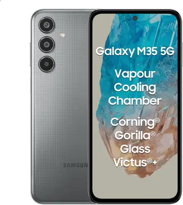 Samsung Galaxy M35 5G Thunder Grey 50MP, 8MP, 2MP Triple Rear Camera 13MP Front Camera Smartphone Under Rs 20,000