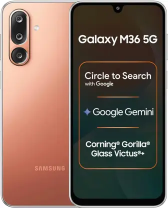 Capture amazing vlogs and selfies with the Samsung Galaxy M36 5G. It includes a 50MP triple rear camera mobile under Rs 20,000.