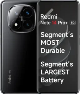 REDMI Note 14 Pro+ 5G Titan Black 8MP, 50MP, 50MP Triple Rear camera 20MP Front Camera Mobile Phone Under Rs 30,000